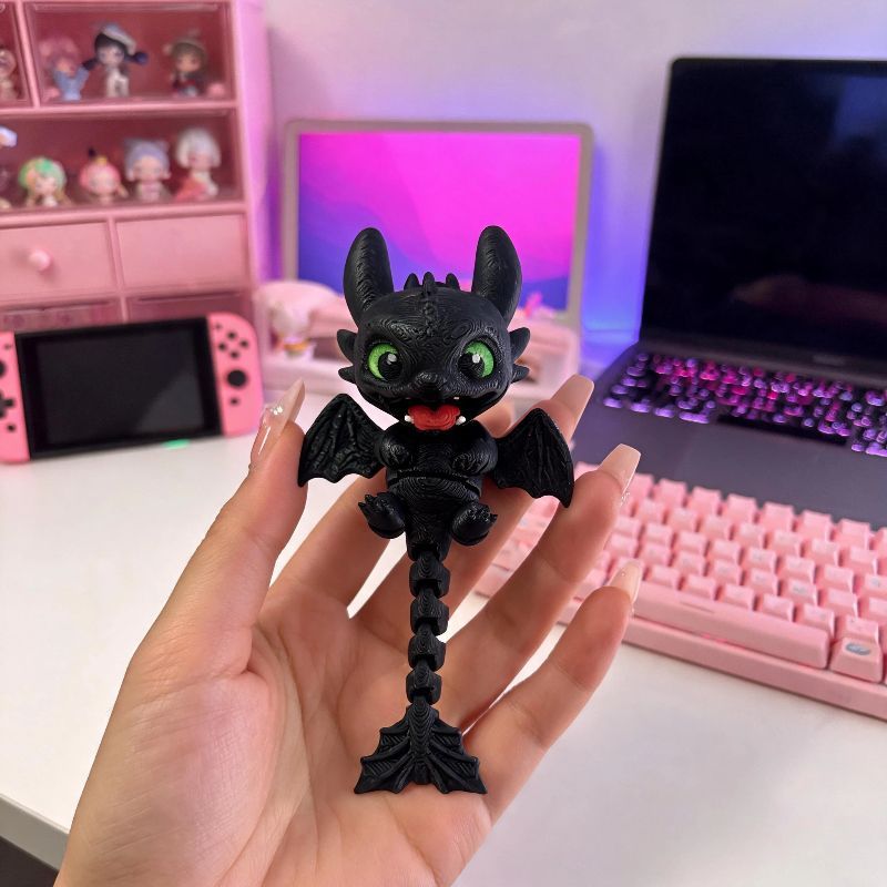 قلادة تنين مفصلية مطبوعة بتقني - مراجعة Cosplay Prop 3D Print وسعره