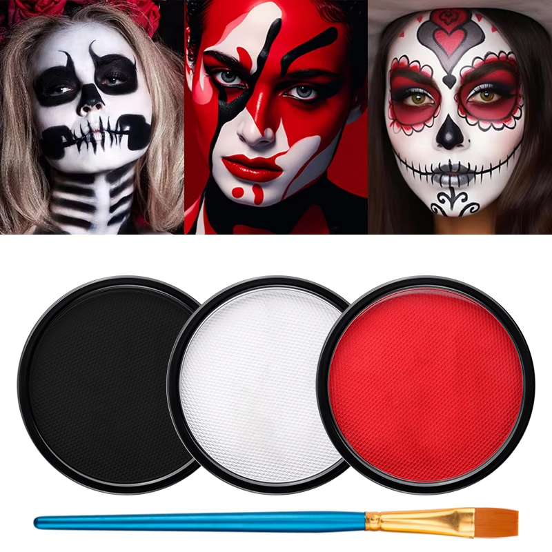 مجموعة من 3 ألوان (أسود، أبيض، - مراجعة Cosplay Prop Paint وسعره