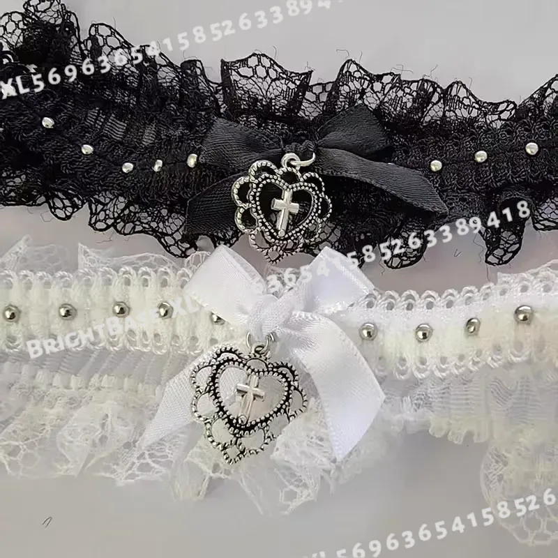 قلادة دانتيل سوداء قوطية مع قل - مراجعة Magnetic Clasp Cosplay وسعره