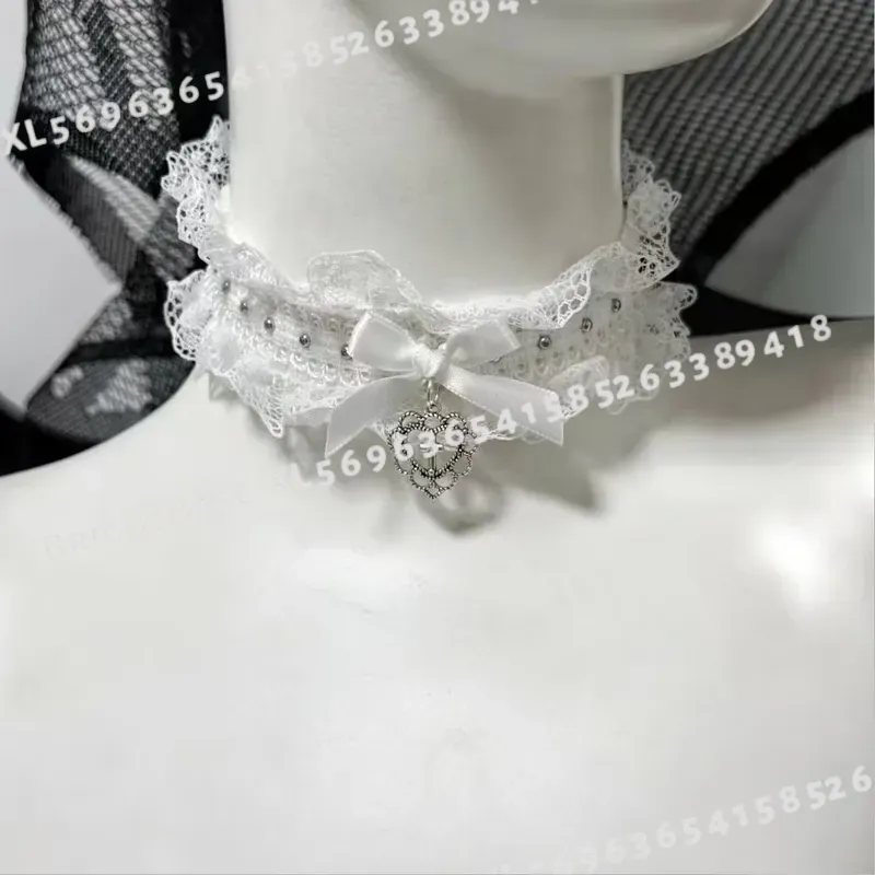 قلادة دانتيل سوداء قوطية مع قل - مراجعة Magnetic Clasp Cosplay وسعره
