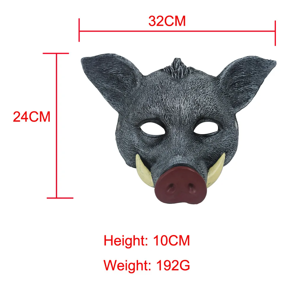 قناع وجه الخنزير البري ثلاثي ا - مراجعة Cosplay Prop Foam وسعره